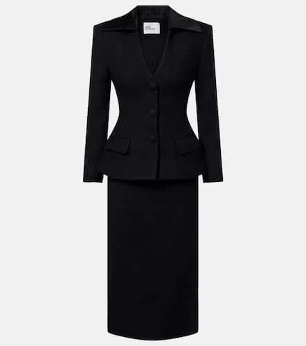 Wool-blend twill midi dress - Self-Portrait - Modalova