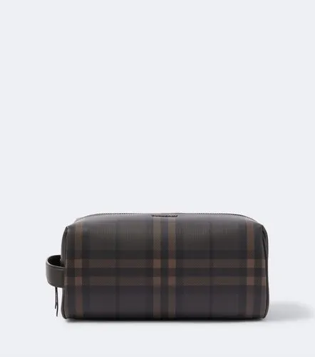 Check toiletry bag - Burberry - Modalova