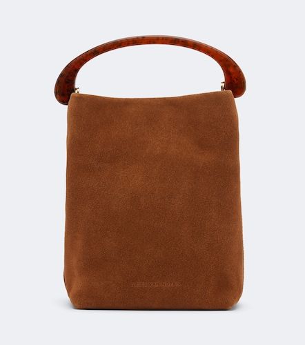 Crisp Mini suede top-handle bag - Dries Van Noten - Modalova