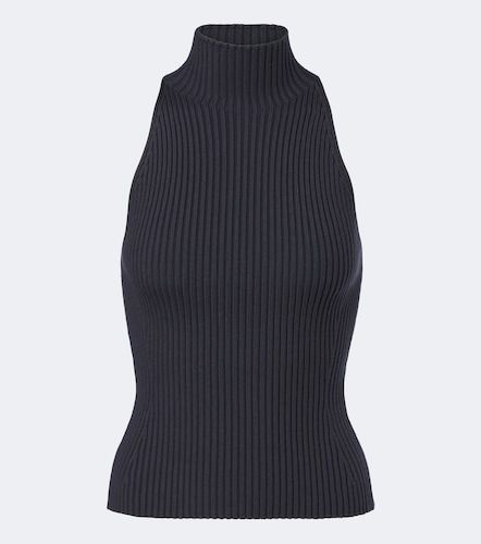 Ribbed-knit wool-blend turtleneck top - Alaia - Modalova