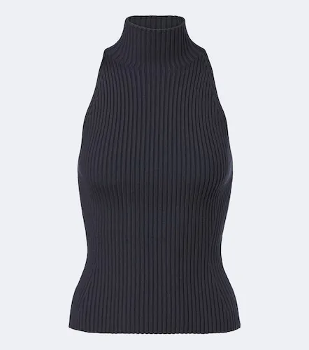 Ribbed-knit wool-blend turtleneck top - Alaia - Modalova