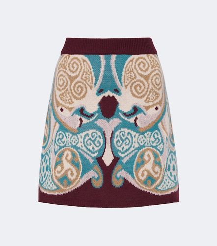 Alchemy jacquard wool miniskirt - La DoubleJ - Modalova