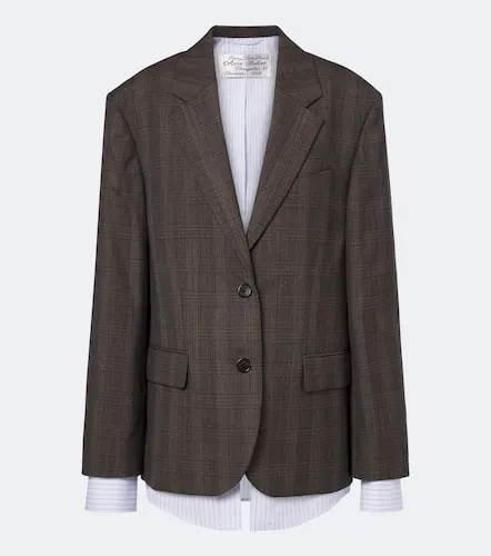 Checked wool-blend blazer - Acne Studios - Modalova