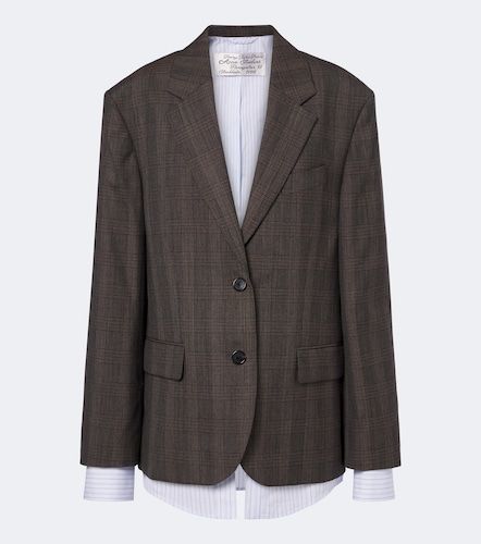 Blazer en mezcla de lana a cuadros - Acne Studios - Modalova