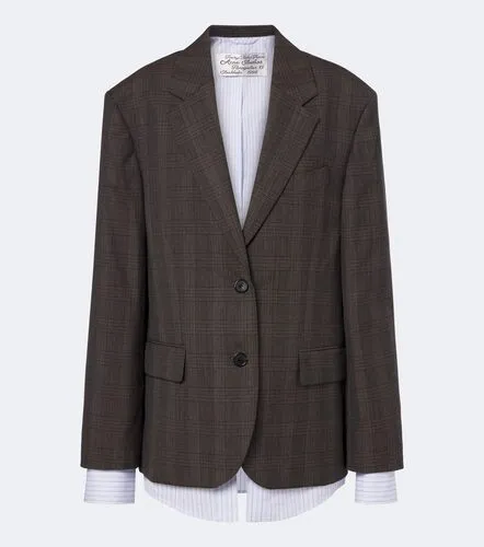 Checked wool-blend blazer - Acne Studios - Modalova