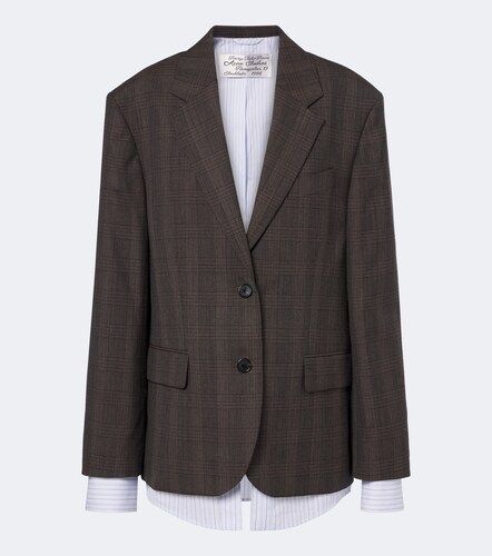 Checked wool-blend blazer - Acne Studios - Modalova