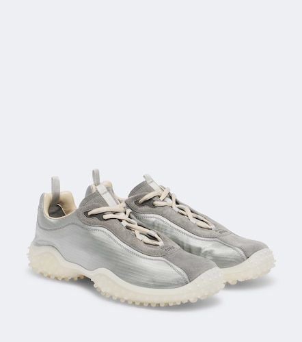 Bubble suede-trimmed sneakers - Miu Miu - Modalova