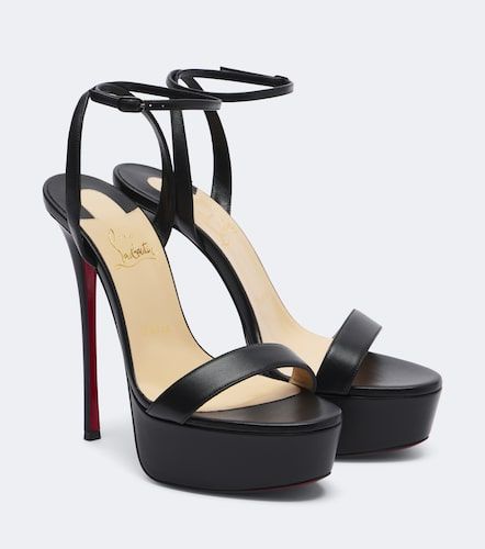 Loubi Queen Alta 150 leather platform sandals - Christian Louboutin - Modalova