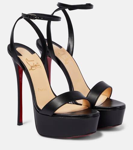 Loubi Queen Alta 150 leather platform sandals - Christian Louboutin - Modalova