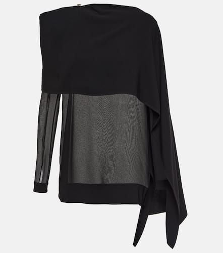 Cape-detail technical chiffon top - Proenza Schouler - Modalova