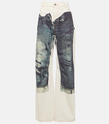 Tattoo Collection - Jeans a gamba larga - Jean Paul Gaultier - Modalova
