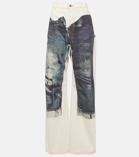 Tattoo Collection - Jeans a gamba larga - Jean Paul Gaultier - Modalova