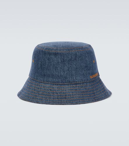 Sombrero de pescador en denim - Burberry - Modalova