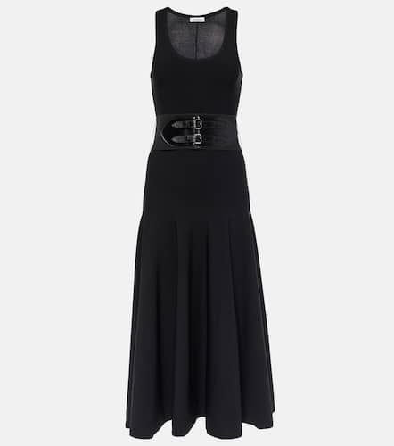 Alaïa Vestido midi con piel - Alaia - Modalova