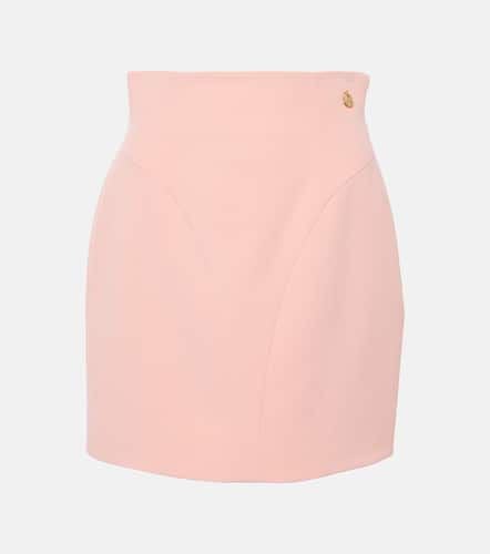 High-rise crÃªpe miniskirt - Balmain - Modalova