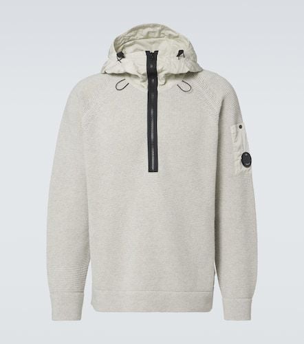 Lens hooded wool-blend half-zip sweater - C.P. Company - Modalova