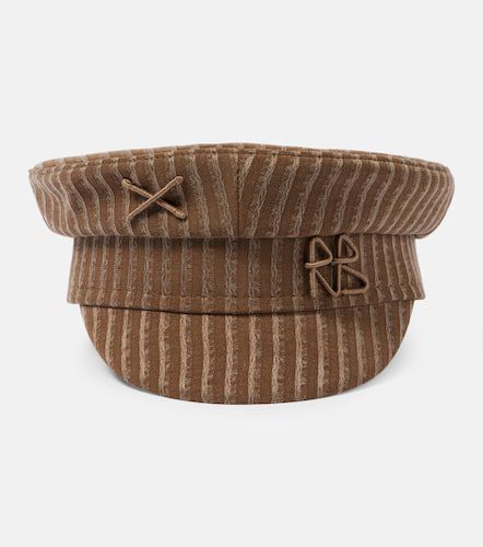 Logo striped newsboy cap - Ruslan Baginskiy - Modalova