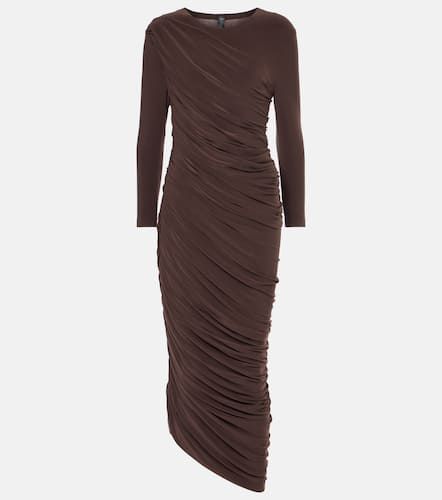 Gathered jersey midi dress - Norma Kamali - Modalova