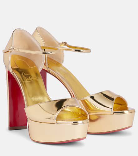 Sandaloo mirrored leather platform sandals - Christian Louboutin - Modalova