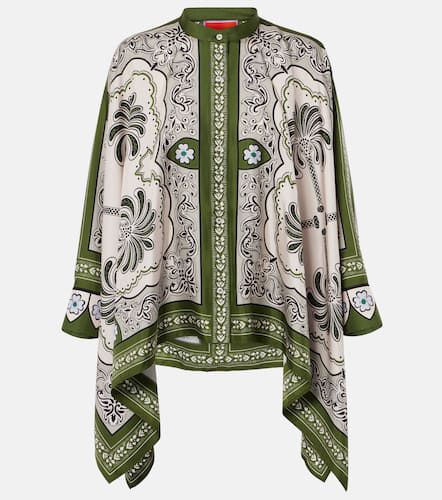 Foulard printed silk twill shirt - La DoubleJ - Modalova