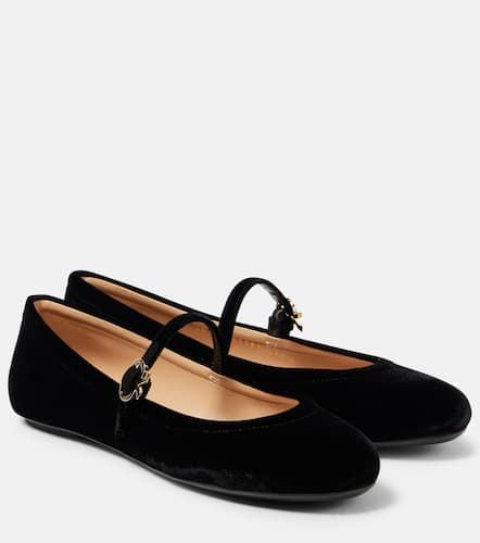 Carla velvet ballet flats - Gianvito Rossi - Modalova