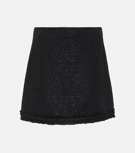 Versace Embellished tweed miniskirt - Versace - Modalova