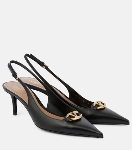 VLogo The Bold Edition leather slingback pumps - Valentino Garavani - Modalova