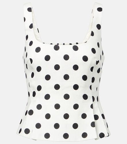 Posse Rosalie polka-dot linen top - Posse - Modalova