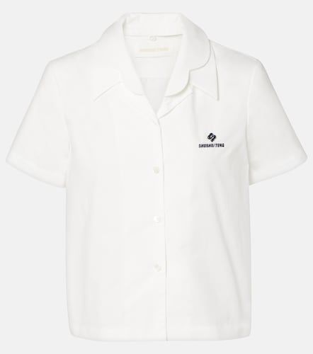 Camisa de algodón con logo - Shushu/Tong - Modalova