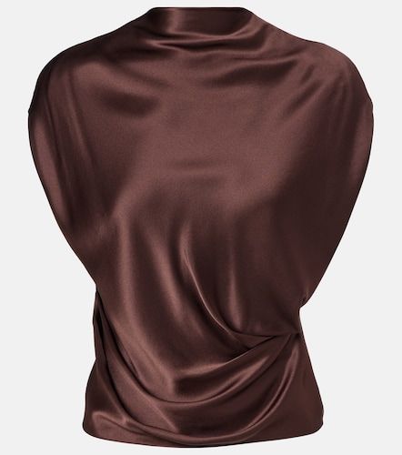 The Sei Top in seta con drappeggio - The Sei - Modalova