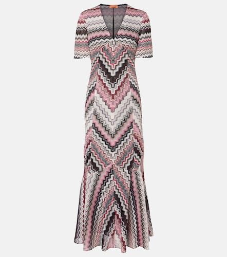 Vestido midi de lamé en zigzag - Missoni - Modalova