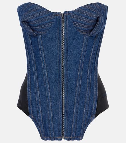 Corsetto di jeans con pannelli - Jean Paul Gaultier - Modalova