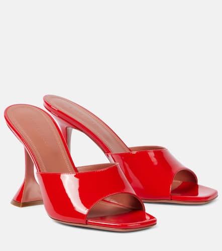 Lupita 70 patent leather mules - Amina Muaddi - Modalova