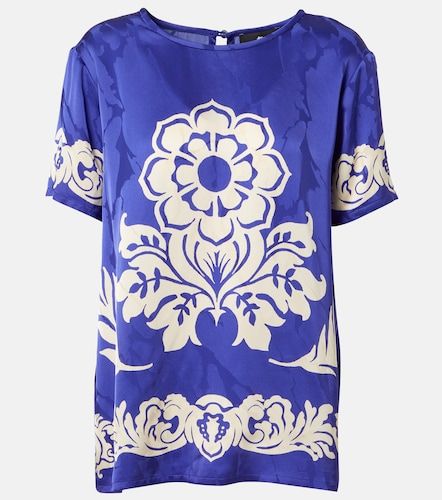 Etro Top de satén floral - Etro - Modalova