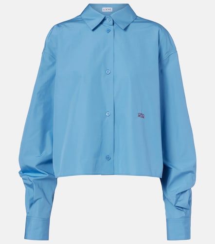 Camicia Anagram in cotone con ricamo - Loewe - Modalova