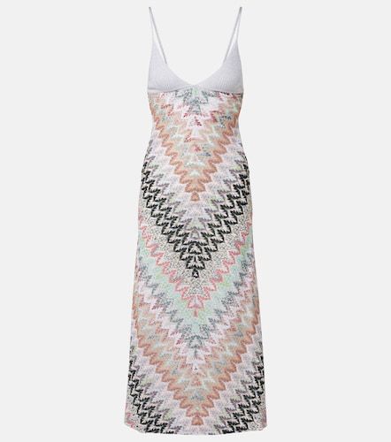 Abito midi in lamé a zig-zag - Missoni - Modalova