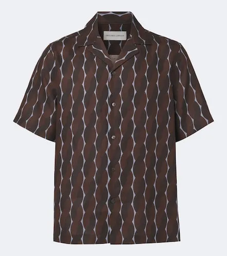 Roberto printed linen bowling shirt - Frescobol Carioca - Modalova