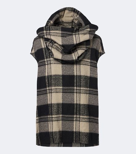 Floating checked cotton and wool top - Rick Owens - Modalova