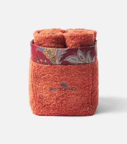 Set di 4 asciugamani viso Caladium in cotone - Etro - Modalova