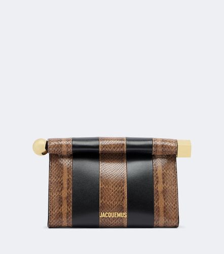 Clutch Rond Carré in pelle stampata - Jacquemus - Modalova