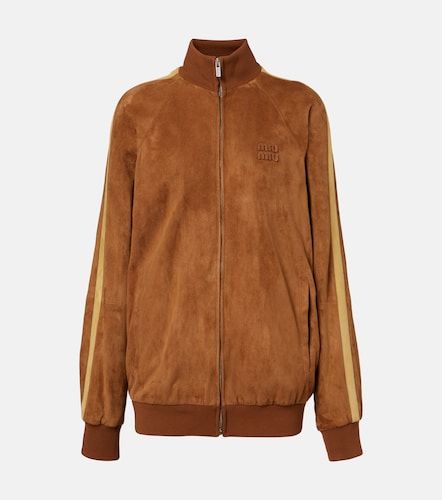Miu Miu Oversized suede jacket - Miu Miu - Modalova