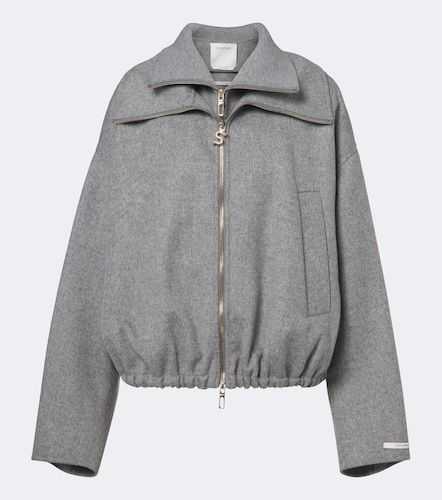 Oversized virgin wool blouson jacket - Sportmax - Modalova