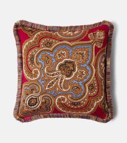 Cojín Kash de jacquard con paisley y flecos - Etro - Modalova