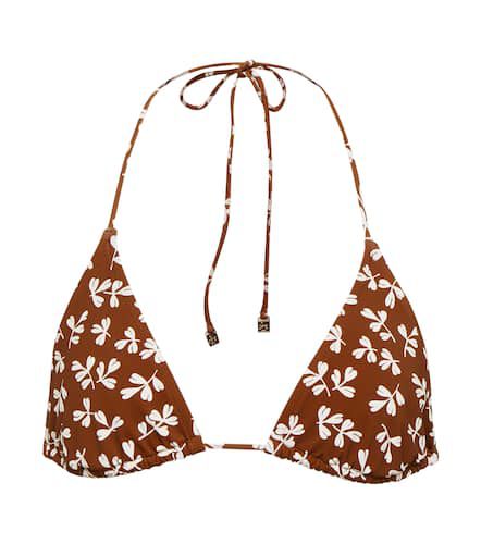 Printed triangle bikini top - Tory Burch - Modalova