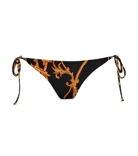 Printed self-tie bikini bottoms - Ganni - Modalova