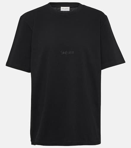 Oversized cotton T-shirt - Saint Laurent - Modalova