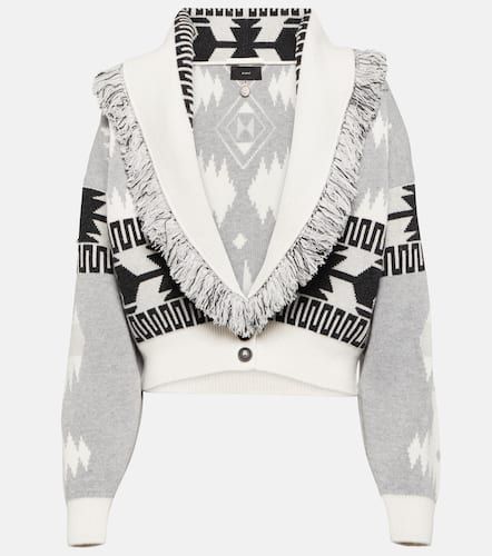 Icon jacquard wool and cashmere cardigan - Alanui - Modalova