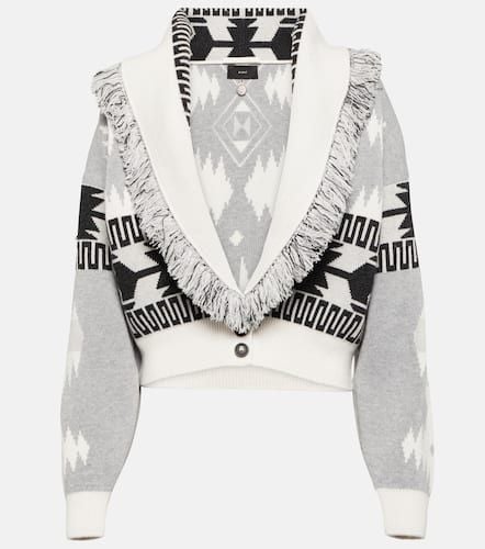 Icon jacquard wool and cashmere cardigan - Alanui - Modalova