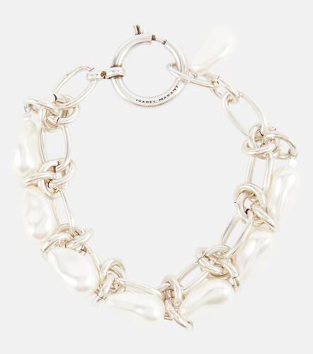 Faux pearl charm bracelet - Isabel Marant - Modalova