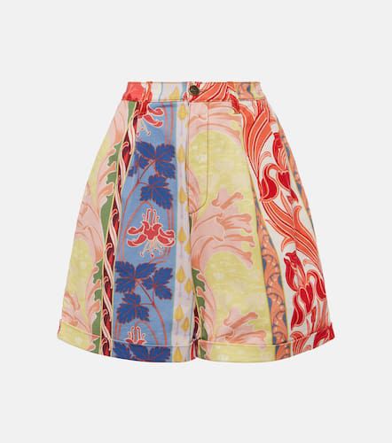 Etro Printed denim shorts - Etro - Modalova